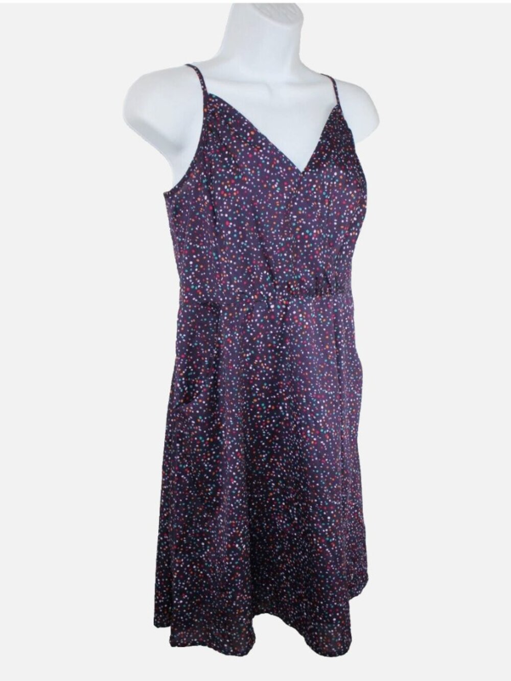 GAP purple polka dot pocket sundress
